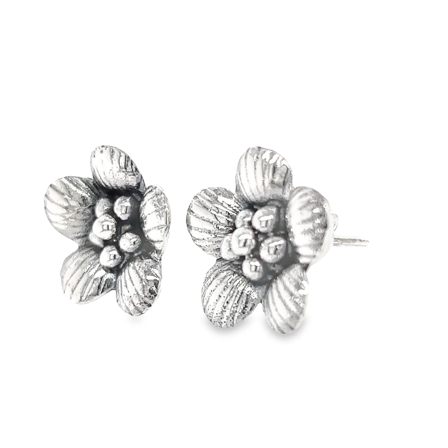 Pendientes con poste de flores A795