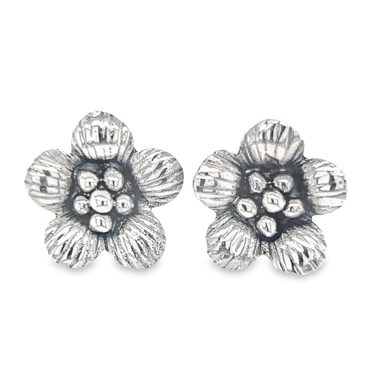 Pendientes con poste de flores A795