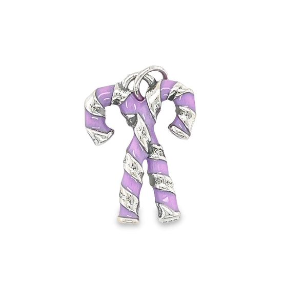 D1337 Medium Purple Candy Cane Pendant