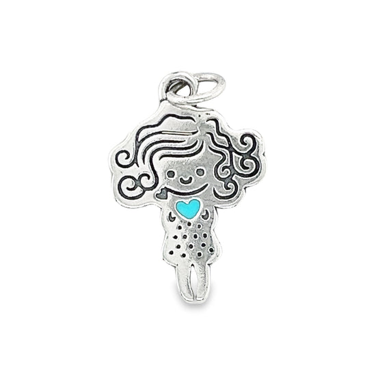 D1276 Aquamarine Girl Pendant