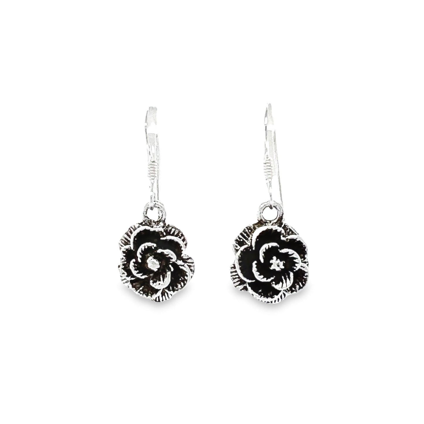 P508 Flower hook Earrings