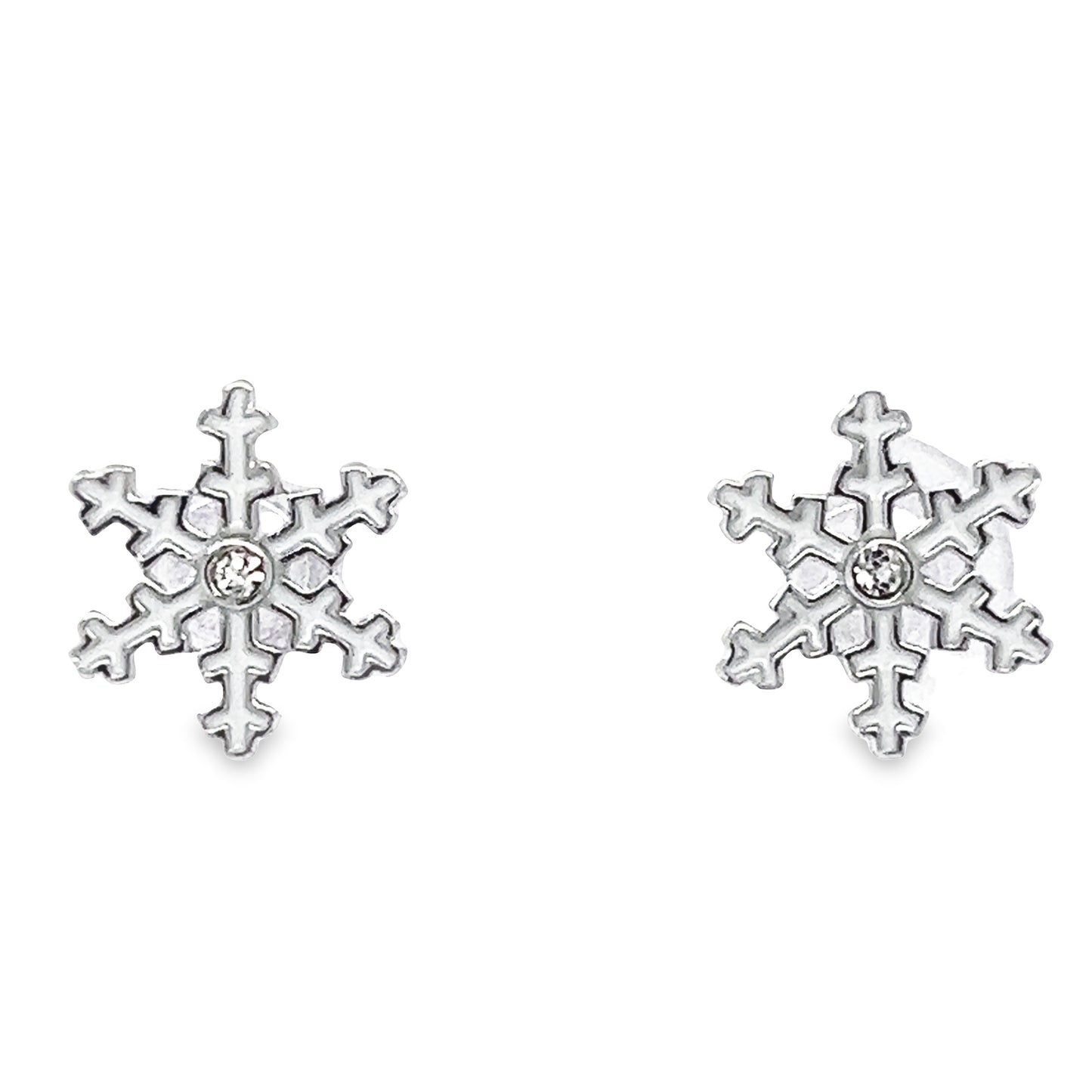 A798 Snowflakes Post Earrings