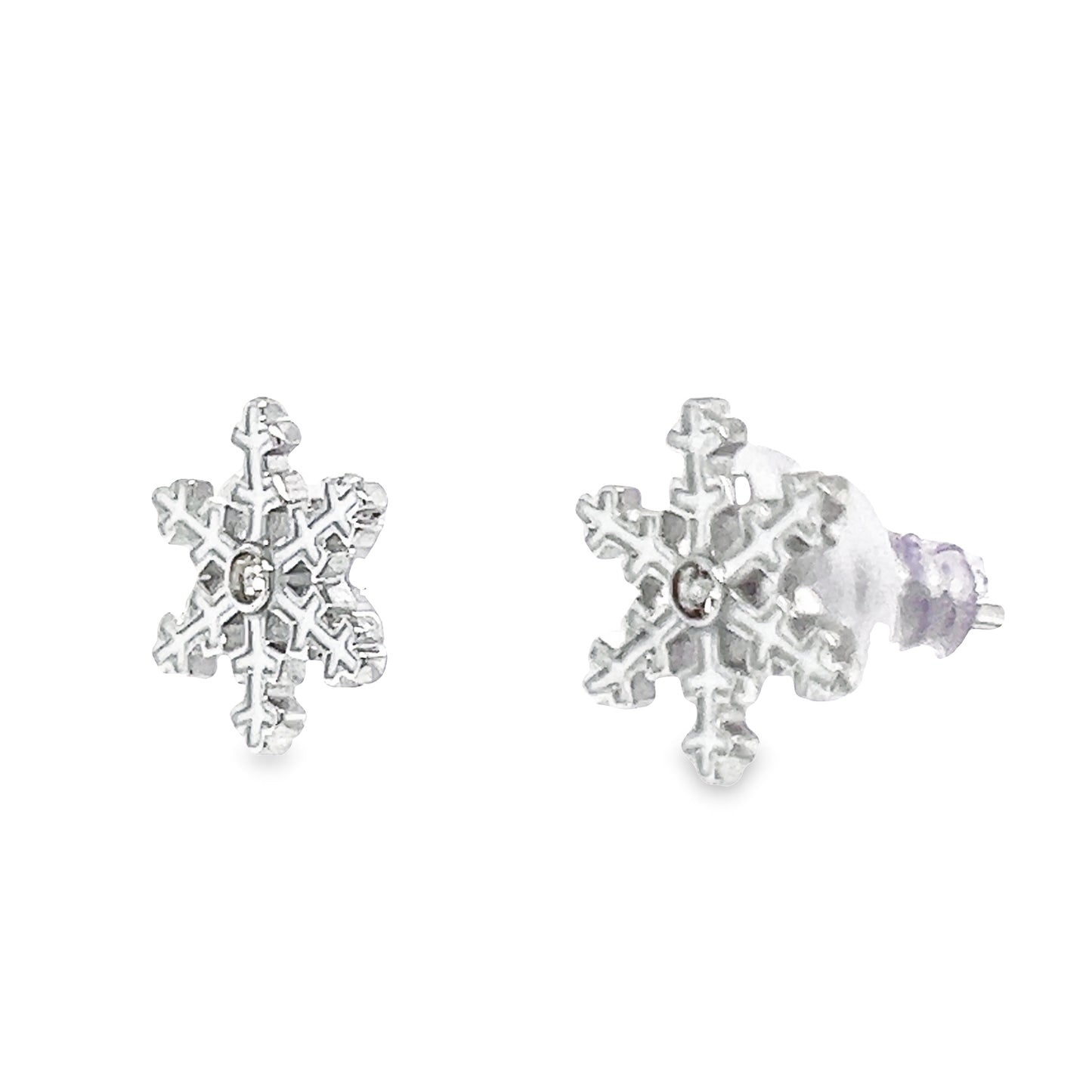 A798 Snowflakes Post Earrings