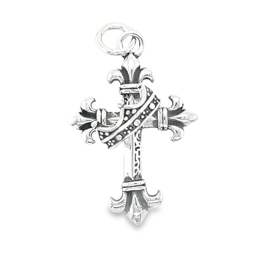 D483 Cross With Crown Pendant