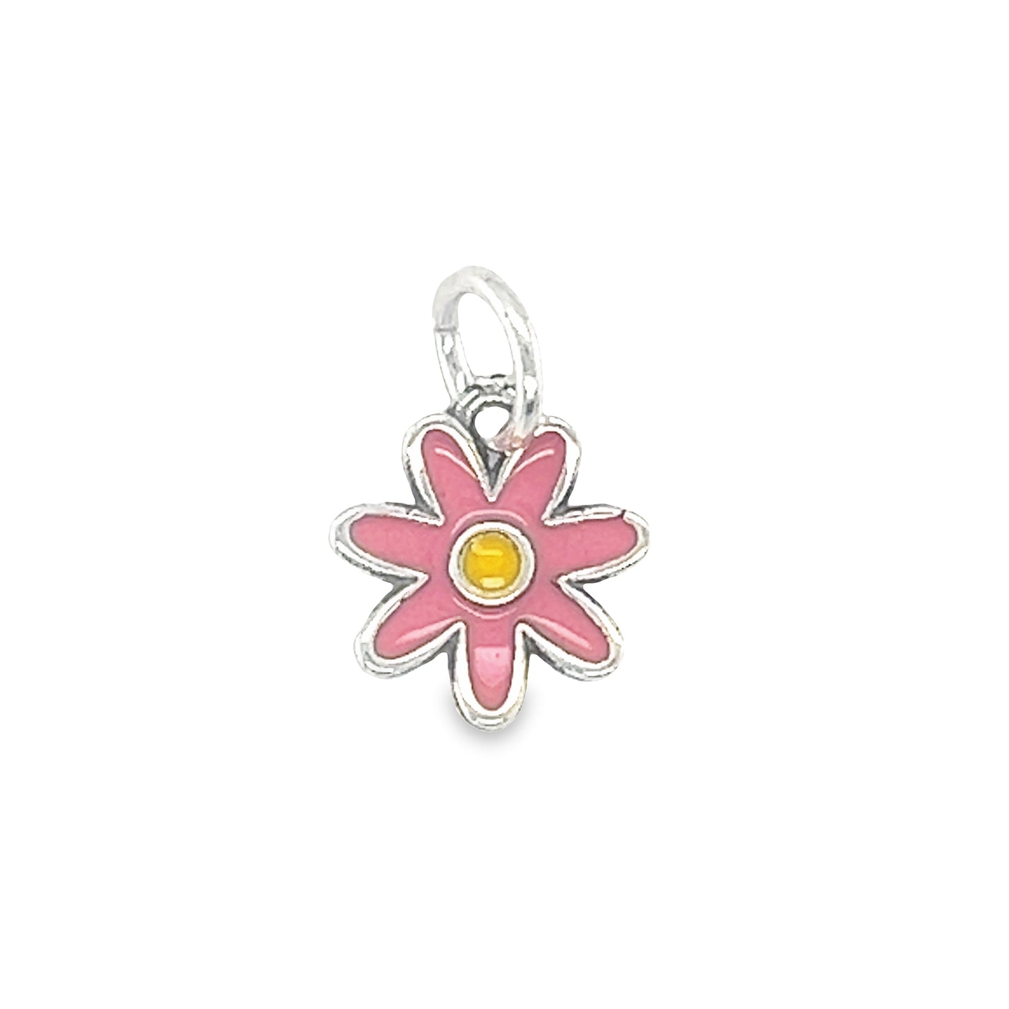 D1649 Mini Pink Flower Pendant lo