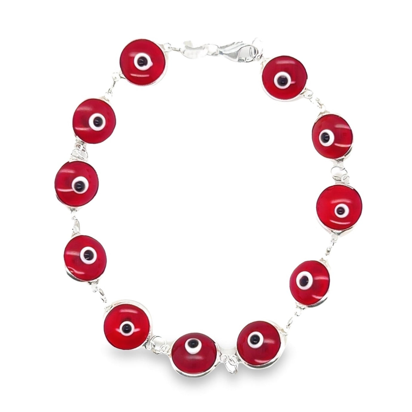 M351 Pulsera de ojos rojo oscuro