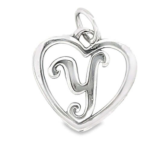 D760 Letter Y Inside Heart Pendant1