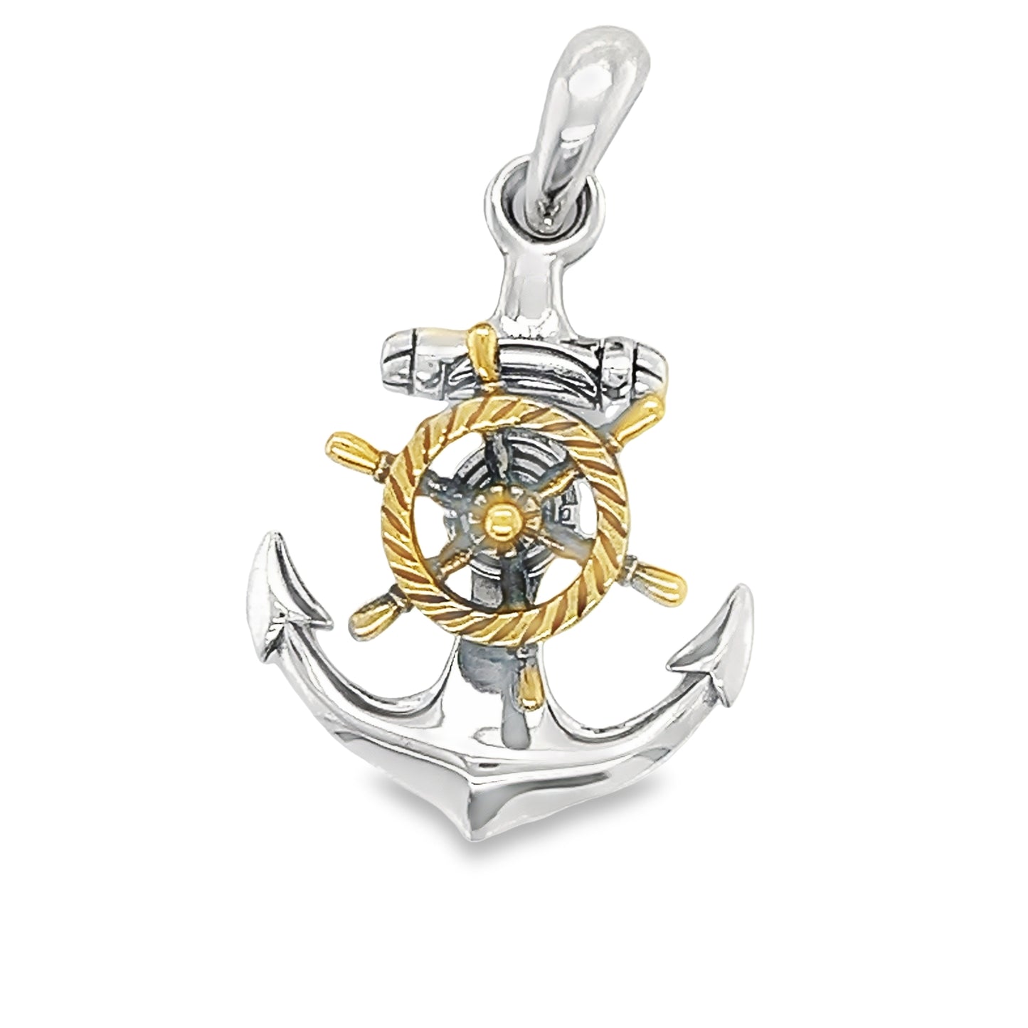 D1562 Anchor Spinner Pendant