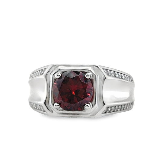 R290 Red CZ Ring