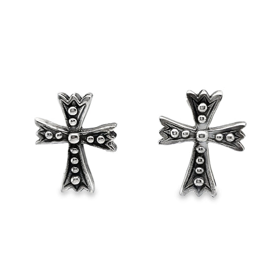 A816 Cross Post Earrings