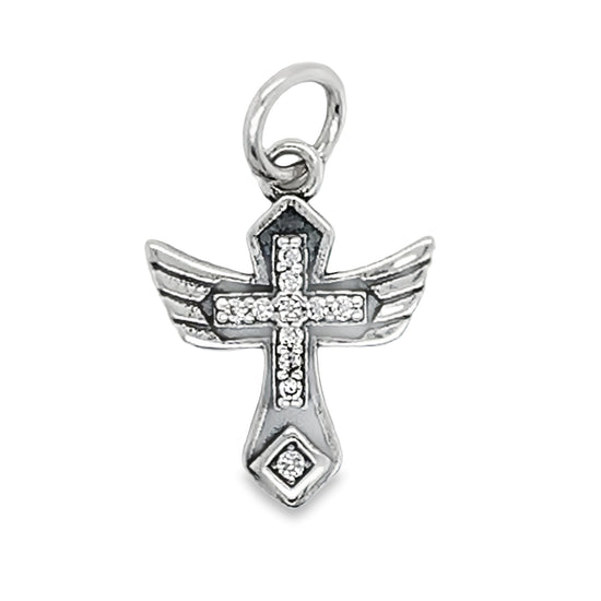 D172 Cross with Wings Pendant