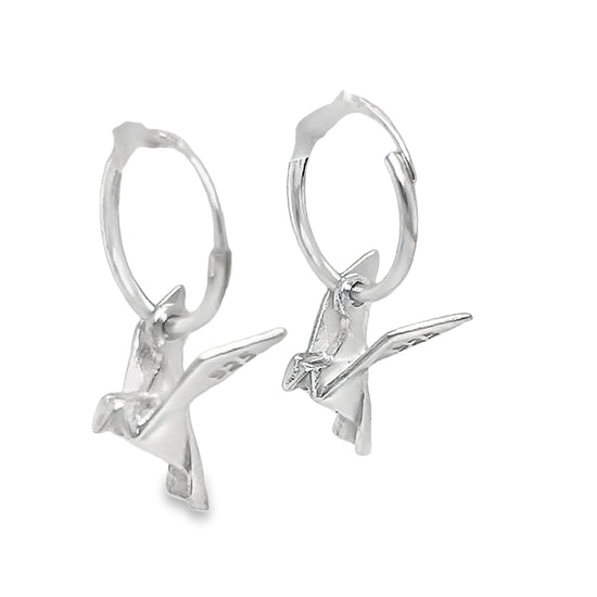 P150 Pendientes Huggie Bird