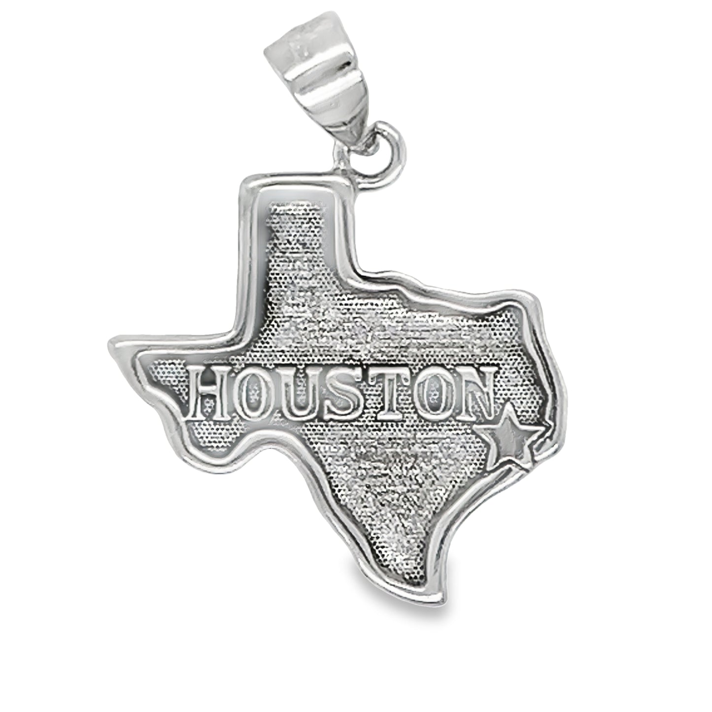 D1140 Colgante de Houston con mapa de Texas