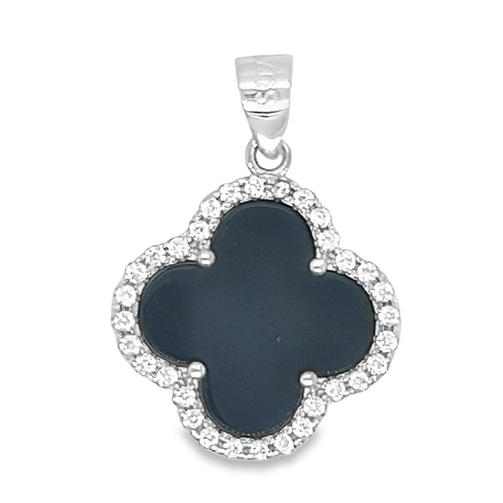 D1713 Black Clover Pendant