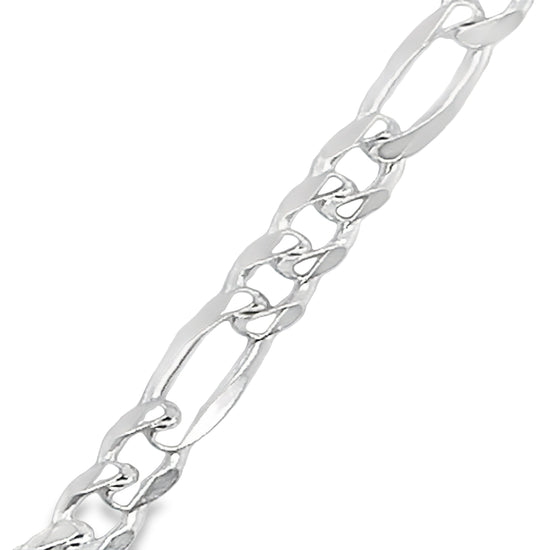 CA248 Figaro Fl Chain Necklace 4.5mm