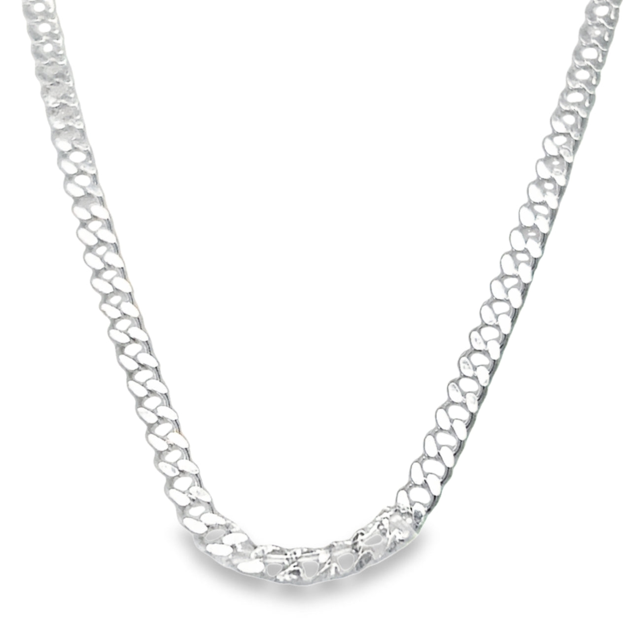 CA242 Cuban Curb Chain Necklace-3mm L080