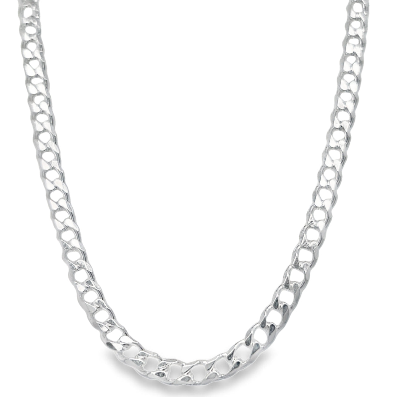 CA90 Cuban Curb Chain Necklace-3.5mm