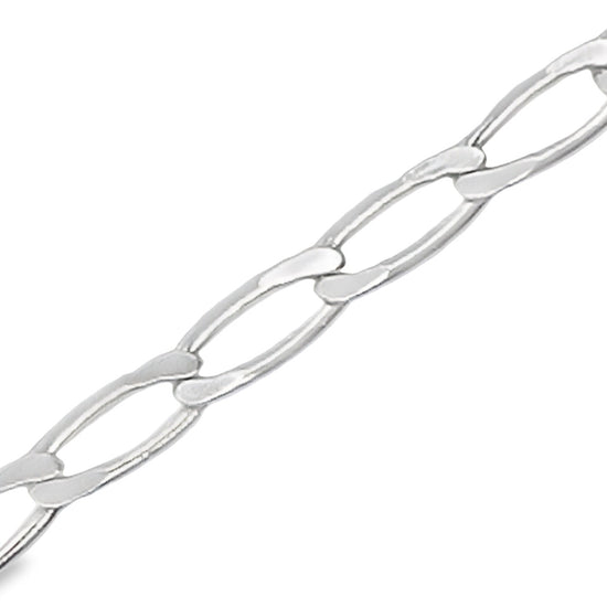 CA278 Long Curb Chain Necklace-3mm