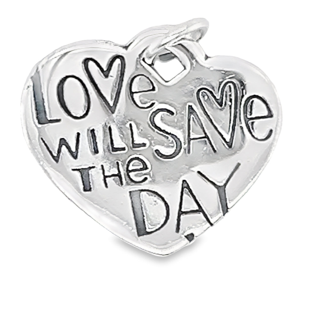 D1722 Love Will Save The Day Heart Pendant