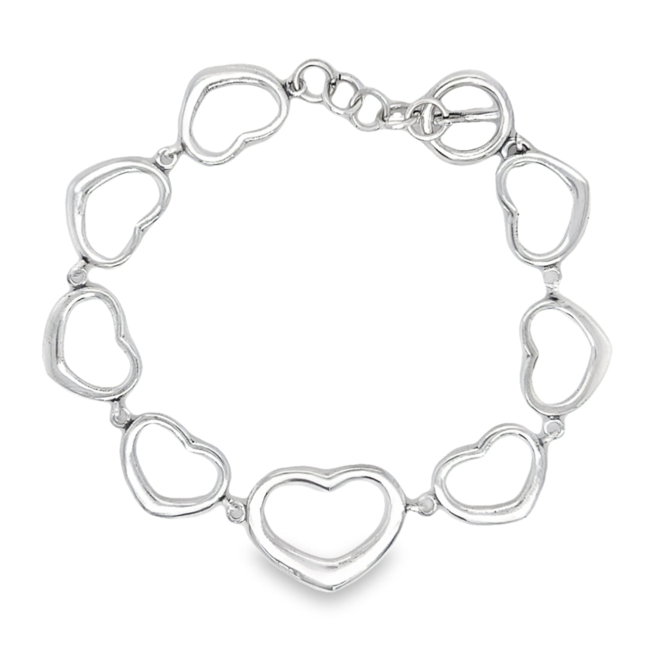 M378 Pulsera corazón abierto