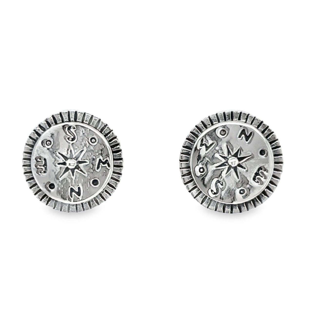 A322 Compass Post Earrings