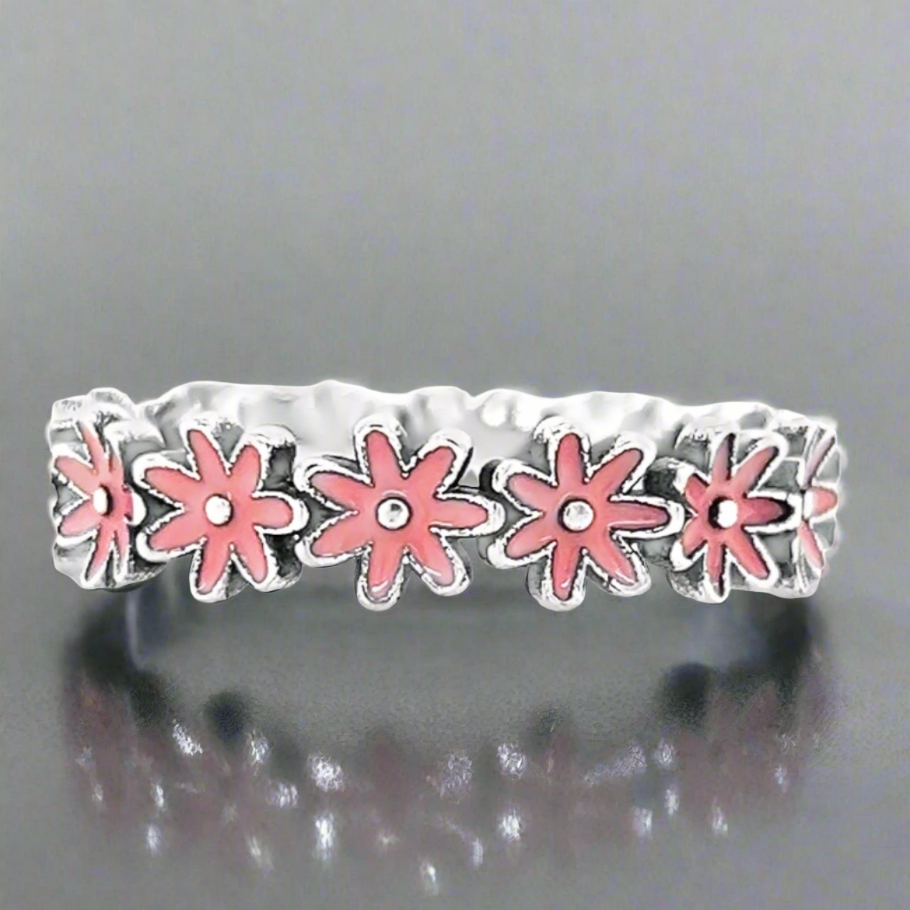 R869 Anillo Flores Rosas