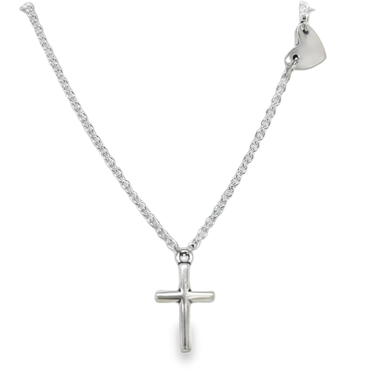 CA299 Cross And Heart Necklace