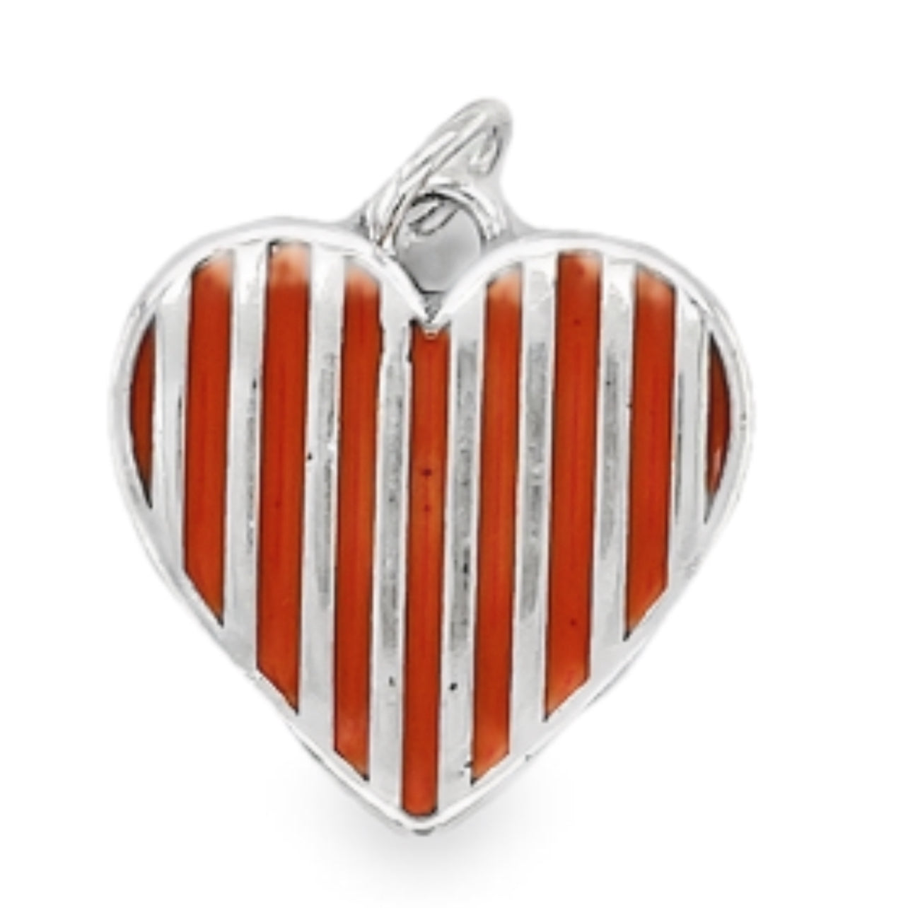 D1739 Colgante Corazón Naranja