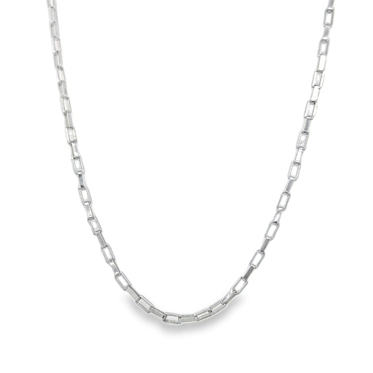 CA60 Long Box Chain Necklace 1.5mm