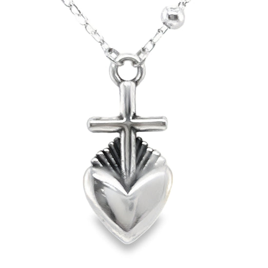 CA287 Sacred Heart Necklace