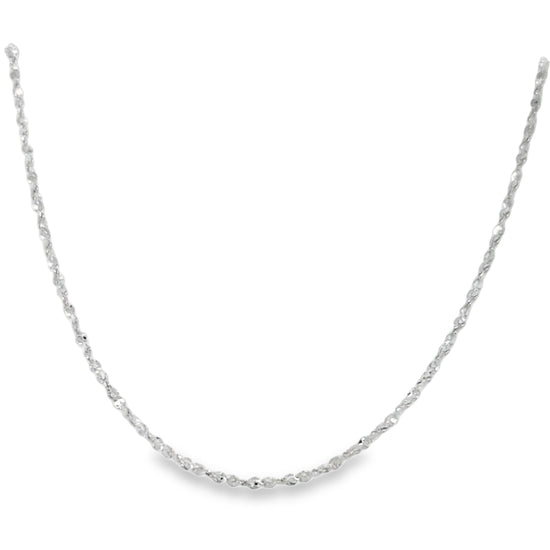 CA223 Diamond Cut Chain Necklaces 1.5mm