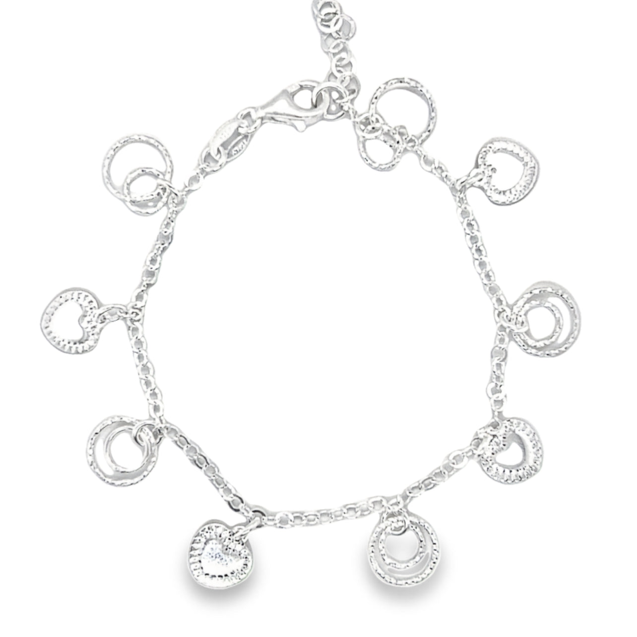 M390 Heart Circles Bracelet