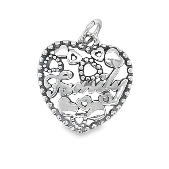 D474 Family Heart Pendant