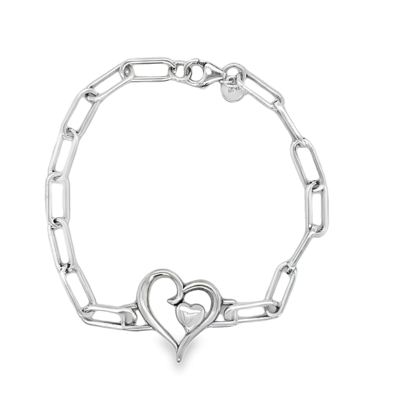 Pulsera de corazón con clip M405