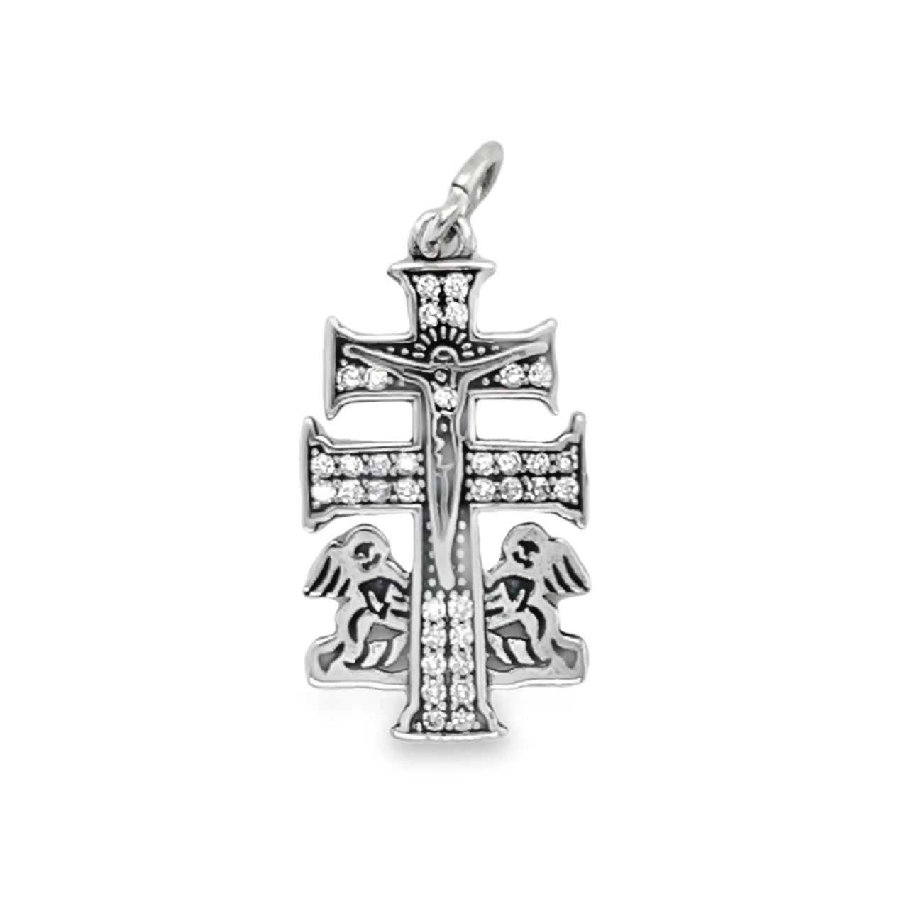 D239 Cross And Angels Pendant