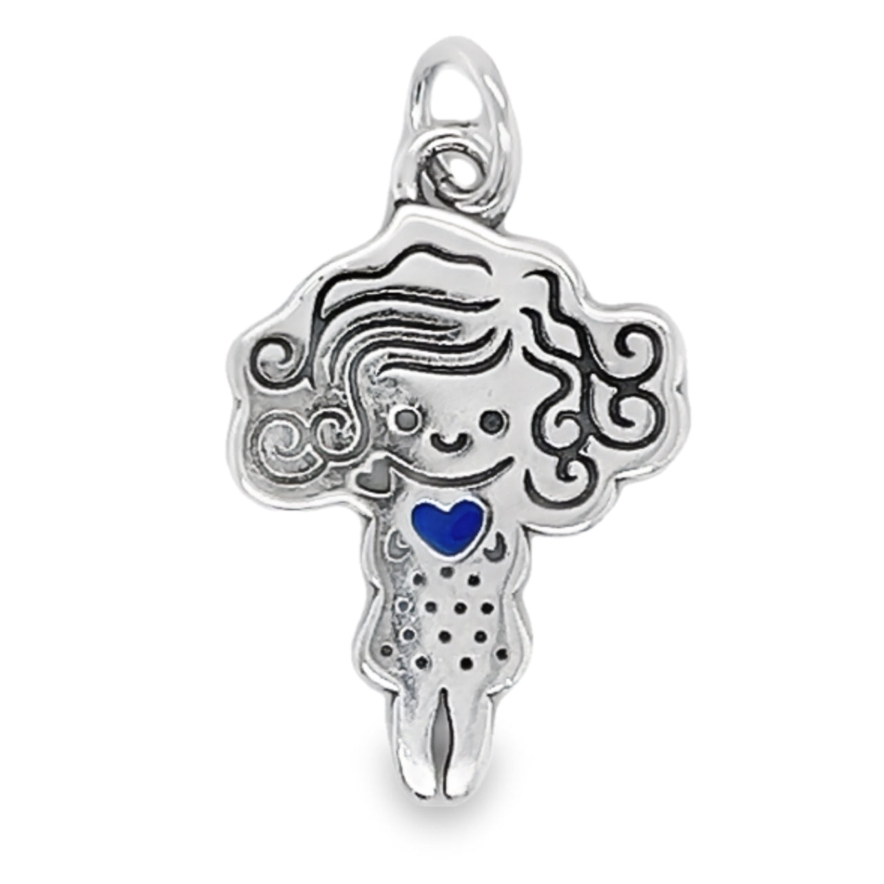 D1270 Blue Girl  Pendant