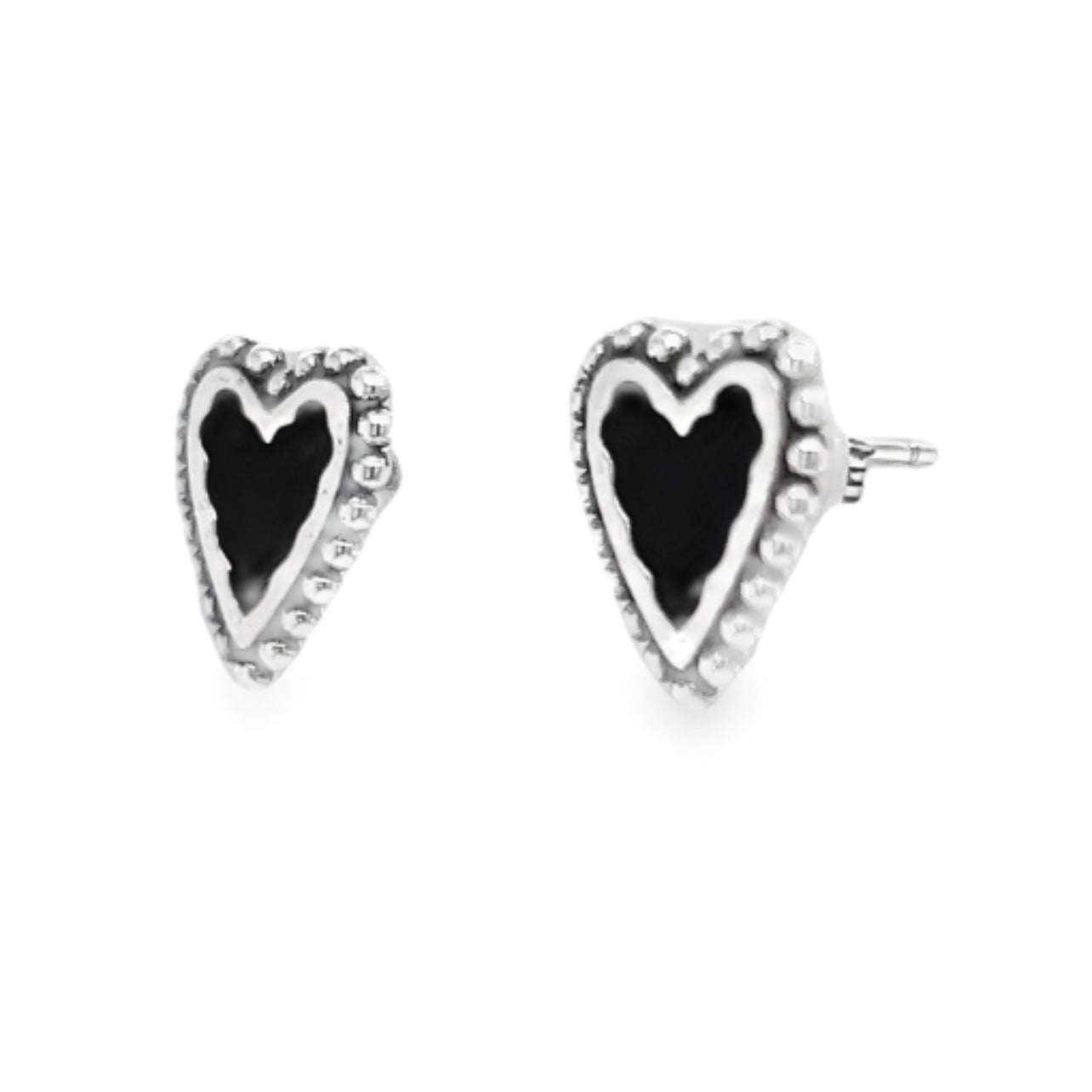 A529 Black Heart Errings