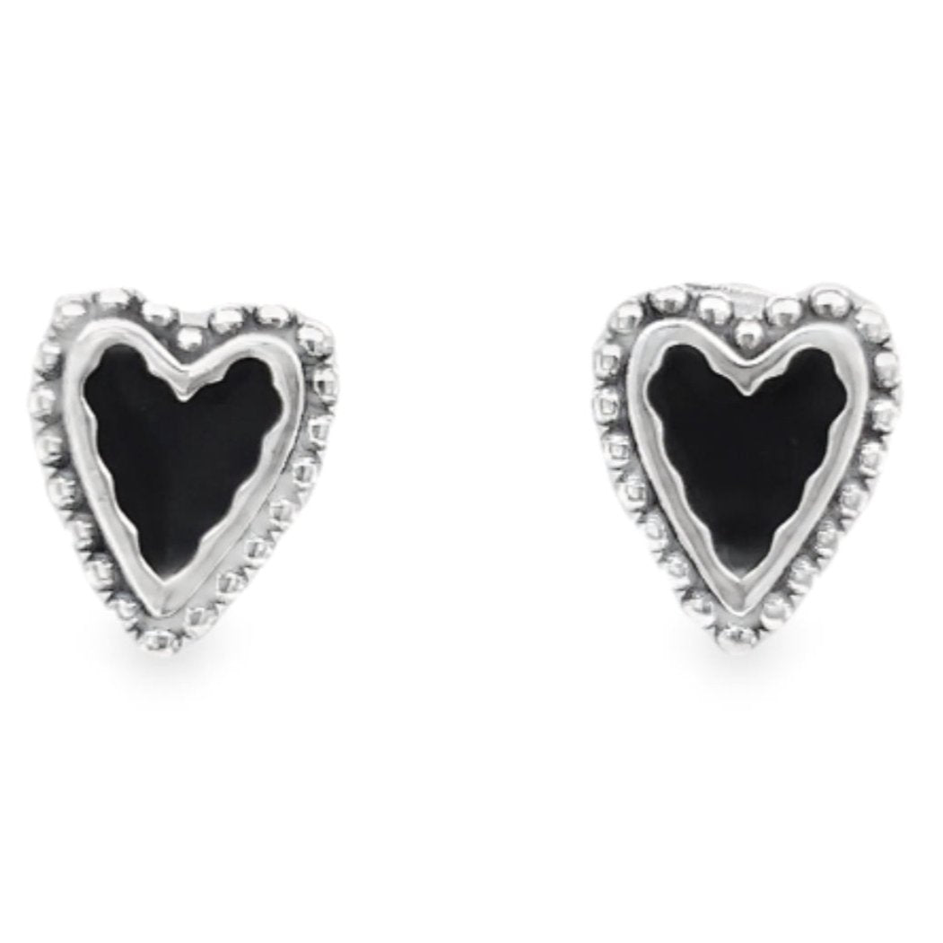 Errings de corazón negro A529