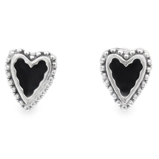 A529 Black Heart Errings