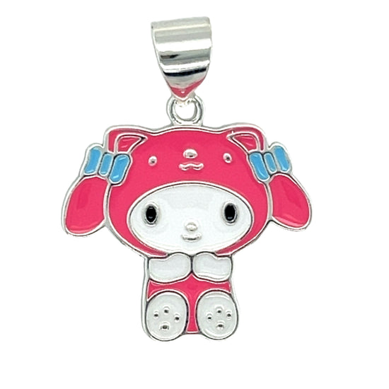 D1761 Pink Cat Pendant