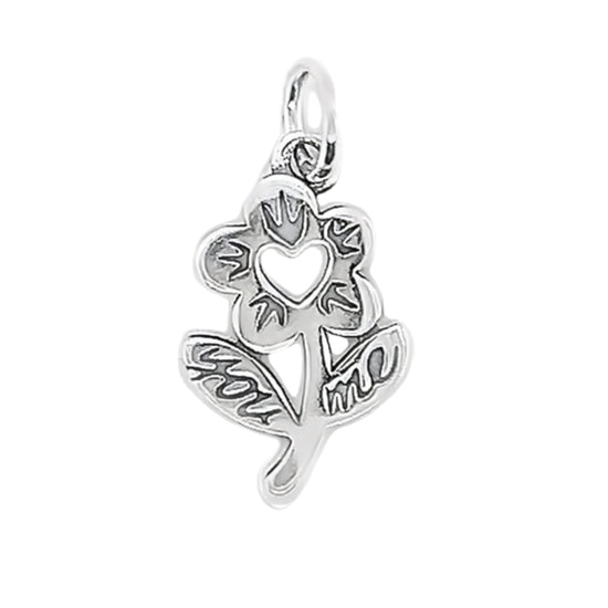 D1875 You Me Flower Pendant