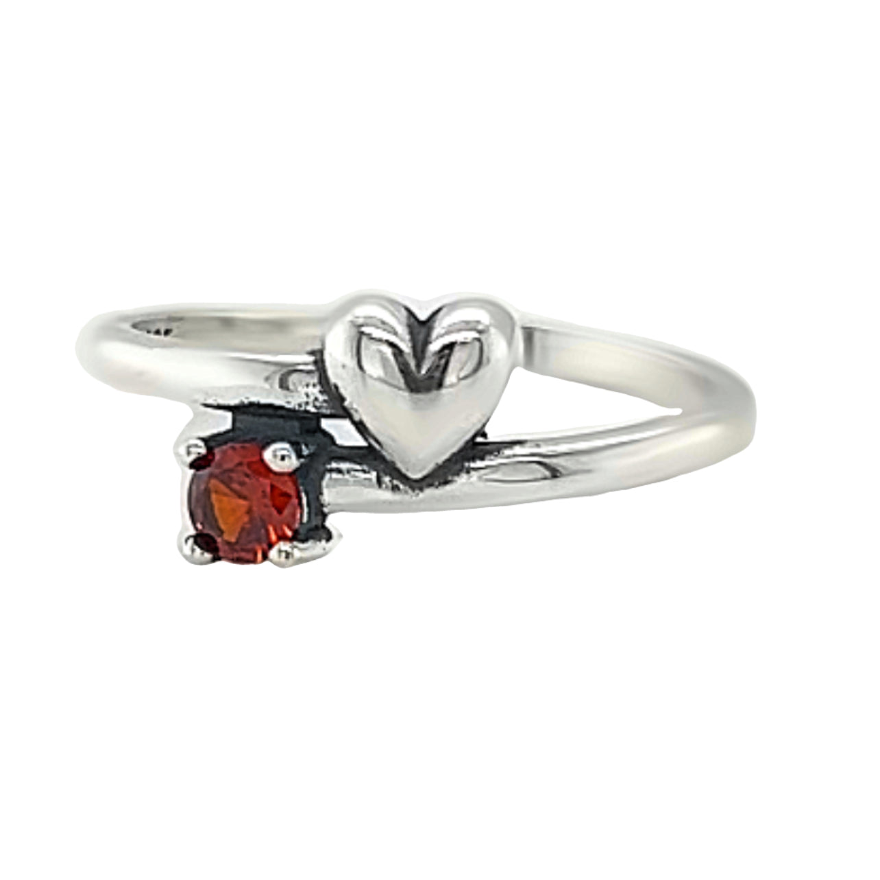 R851 Anillo Corazón Envuelto Rojo