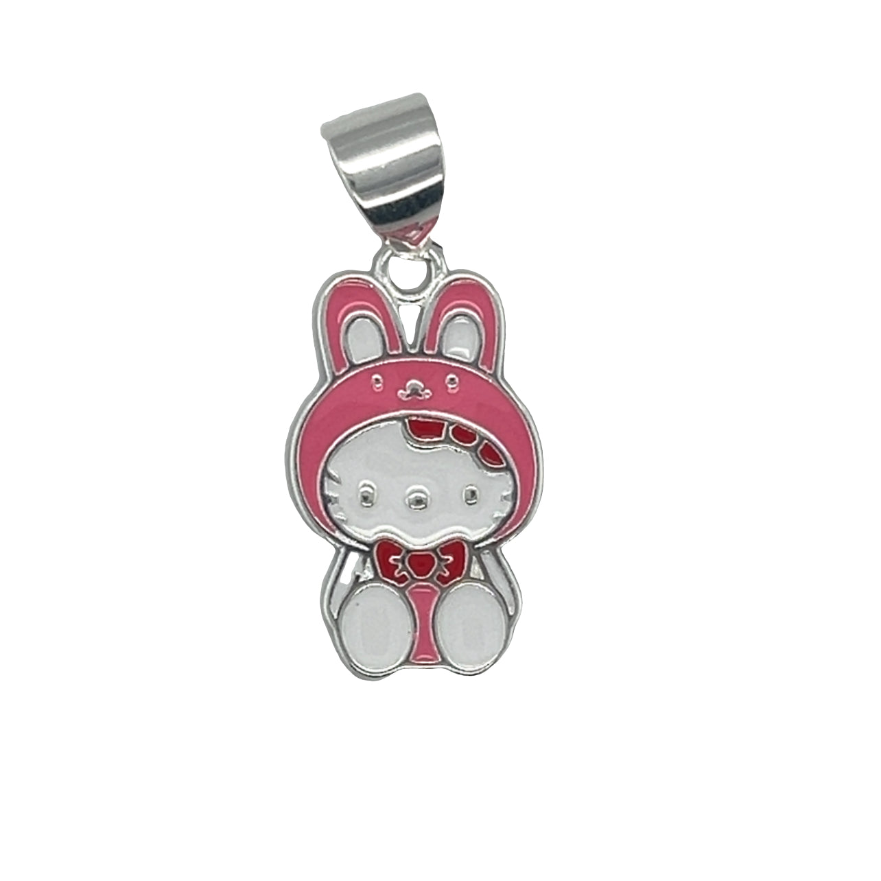 D1763 Pink Bunny Pendant