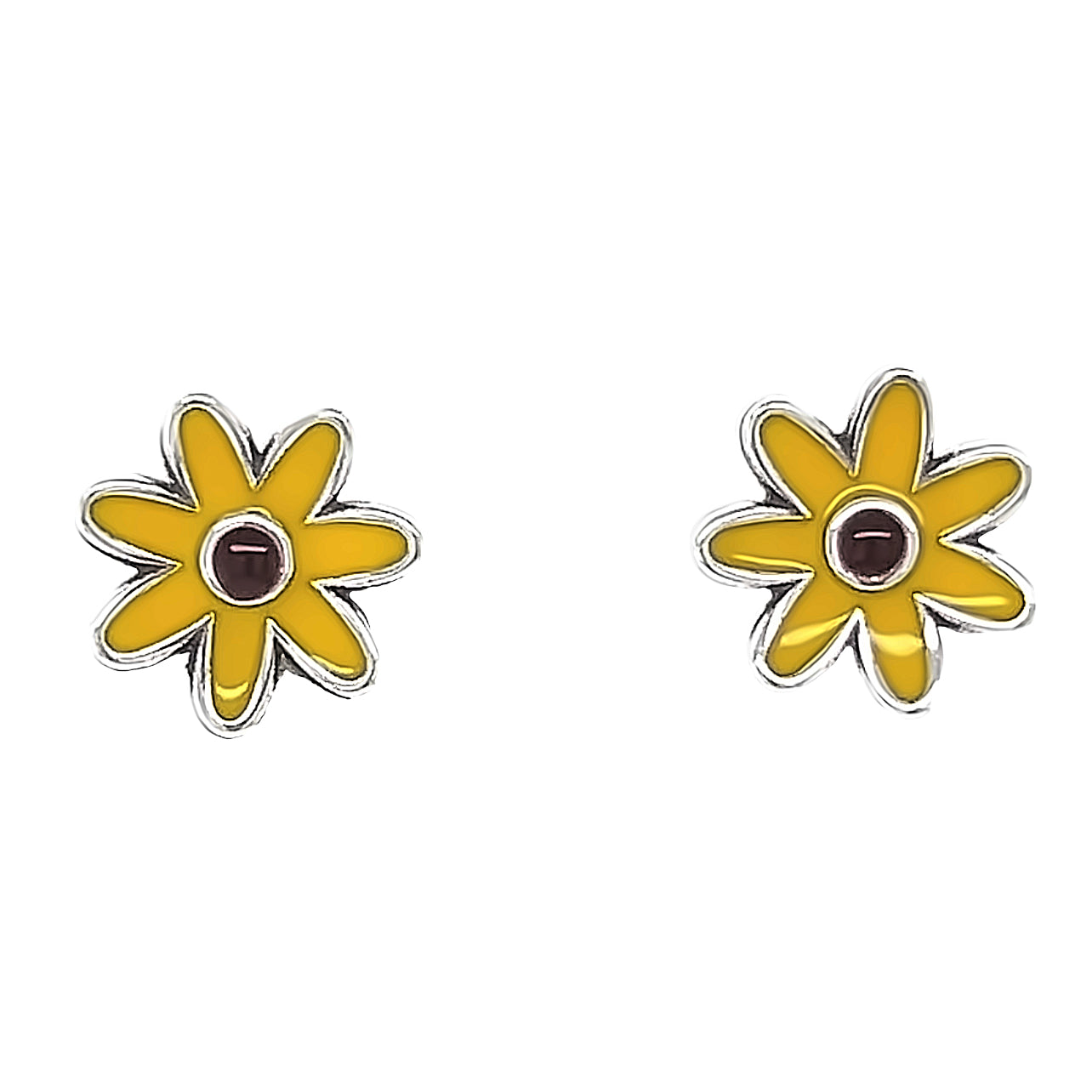 A826 Pendientes Flor Amarilla