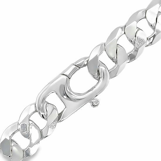 CA324 Cuban Curb Chain Necklace 14mm