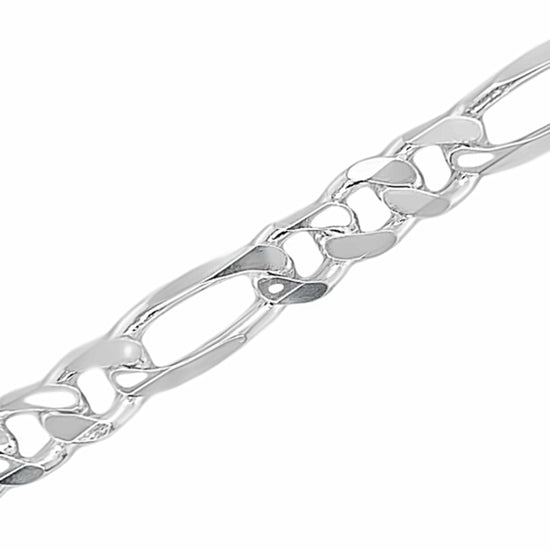 CA325 Figaro Chain Necklace 9MM