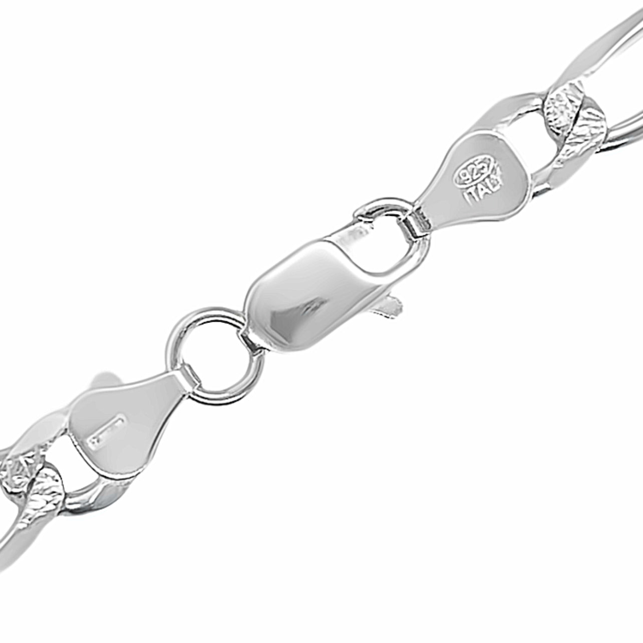 CA471 Figaro Chain or Bracelet Diamon Cut M480 L180 7mm