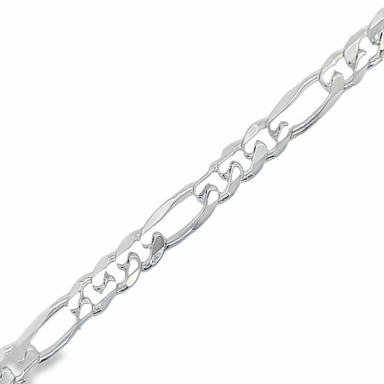 CA323 Figaro Chain Necklace 4.5mm