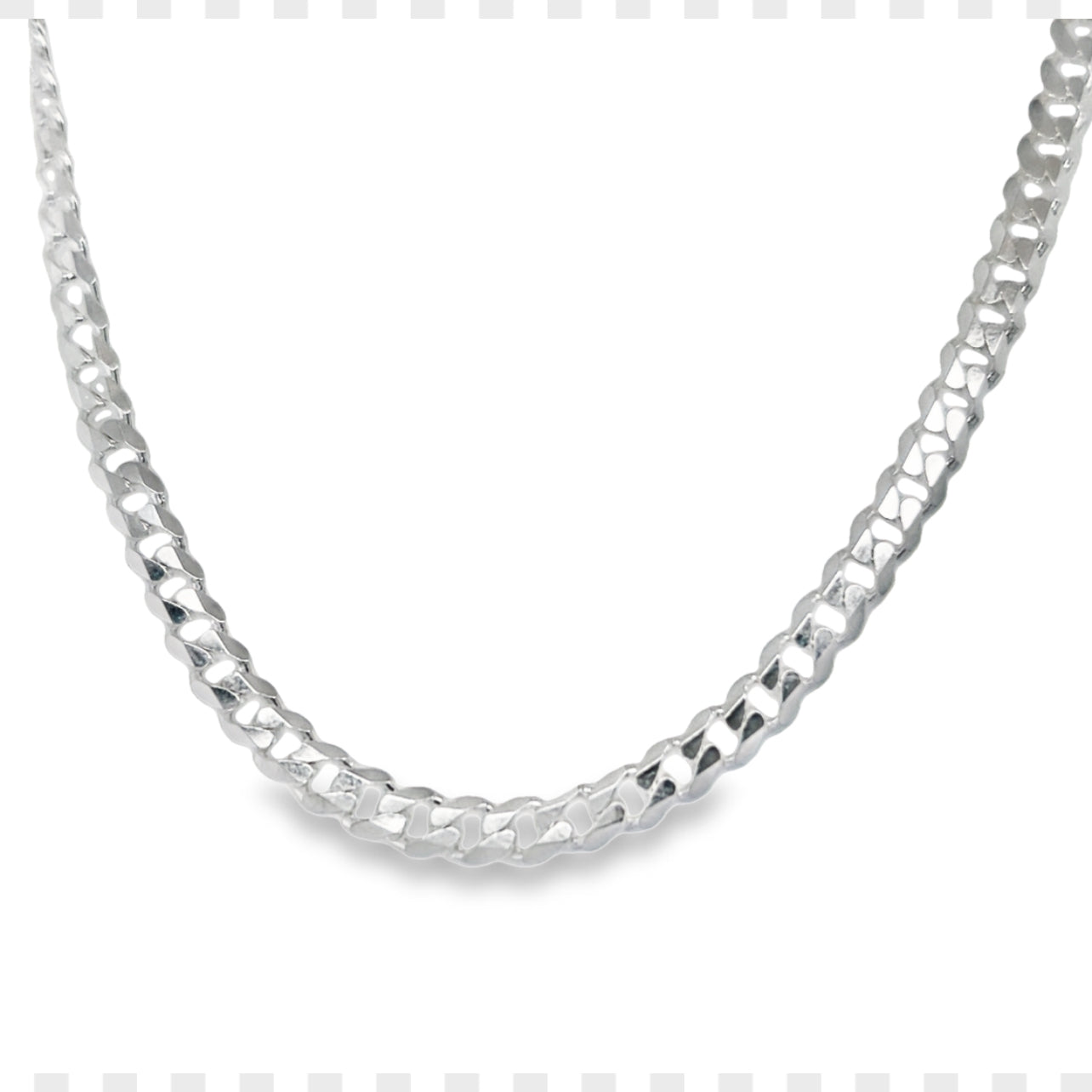 CA316 Cuban Curb Chain Necklace L120 4.5MM