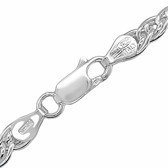 CA322 Double Link Curb Chain Necklace 4.5mm